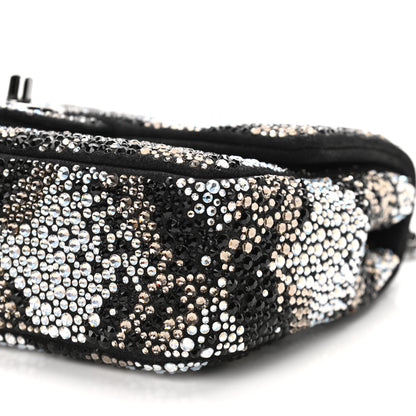 Chanel Suede Crystal Mini Rectangular Flap Grey Black Multicolor 10 of 11