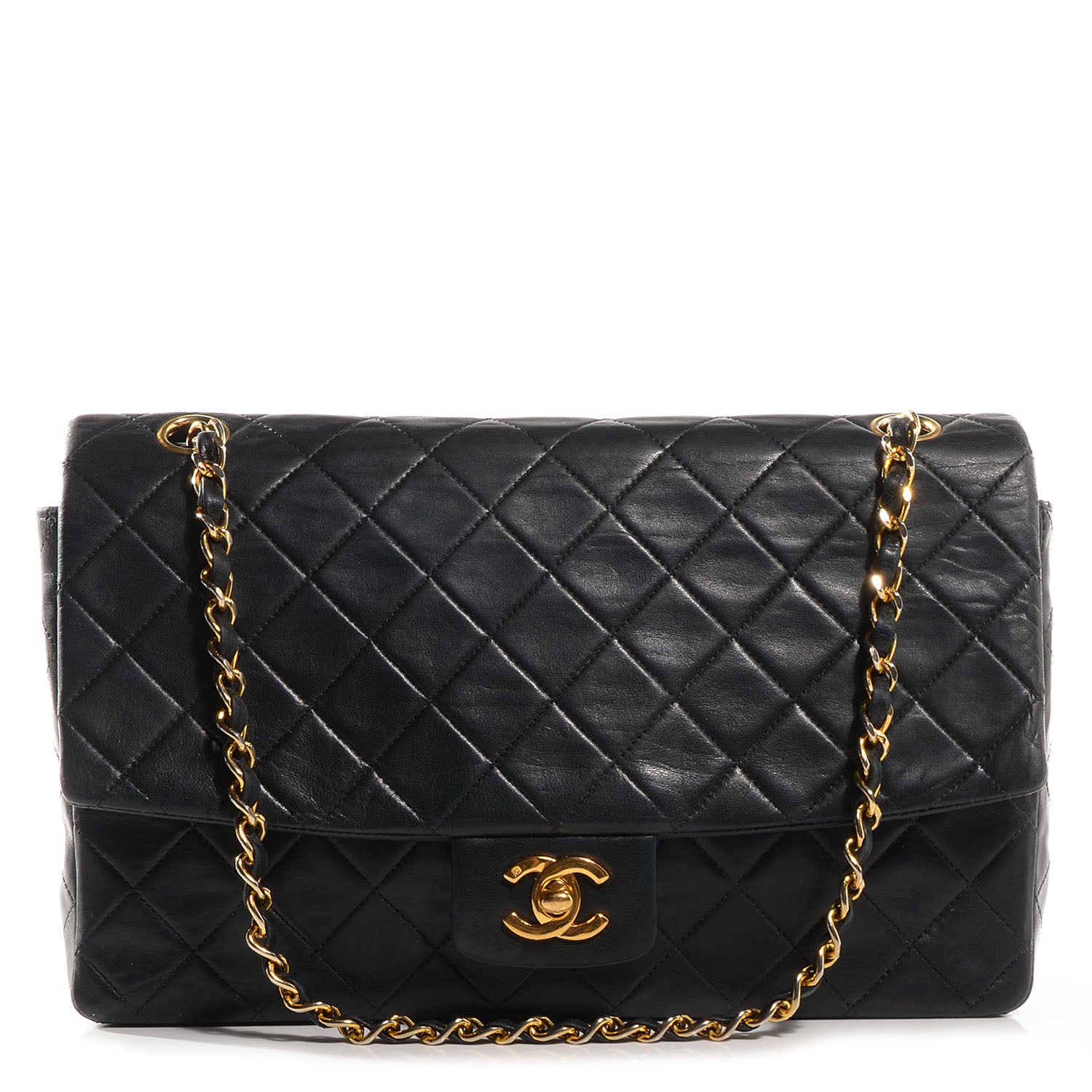 Chanel Lambskin Medium Single Flap Black 1 of 8