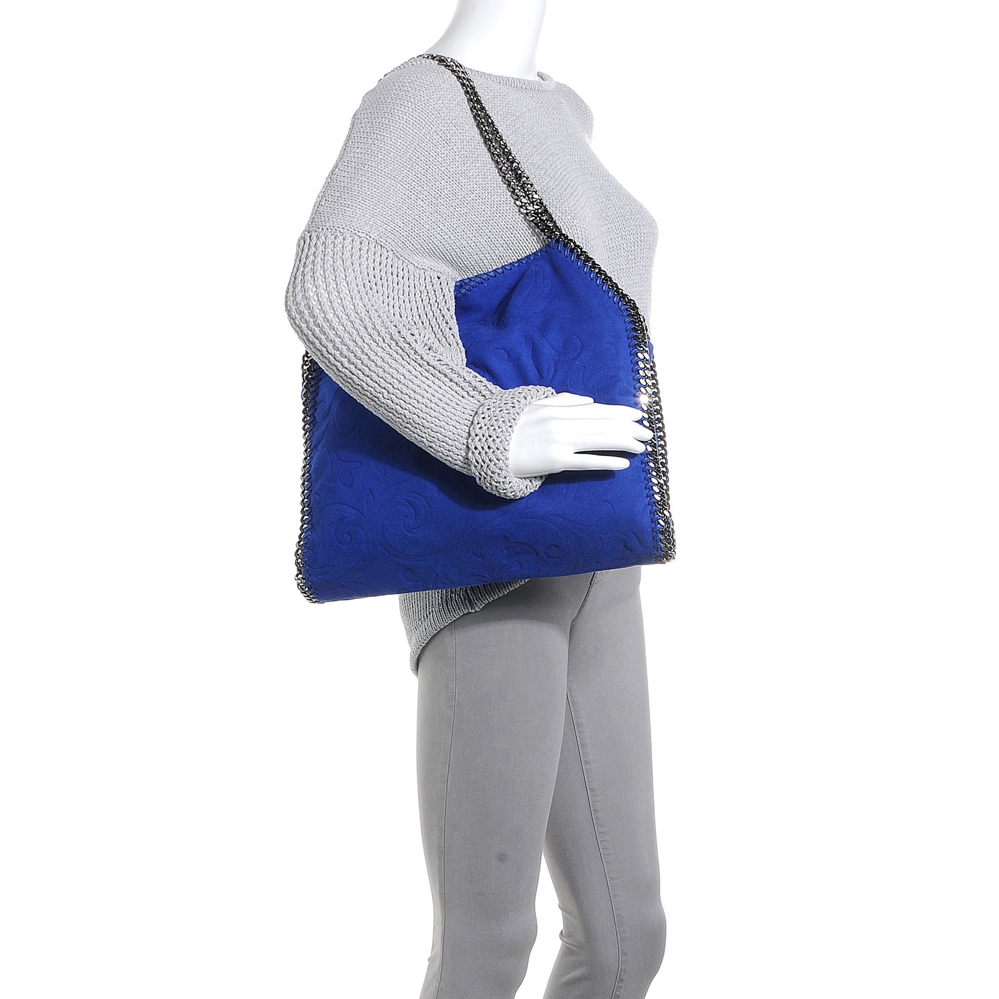 Stella McCartney Embossed Faux Suede Falabella Tote 2 of 6