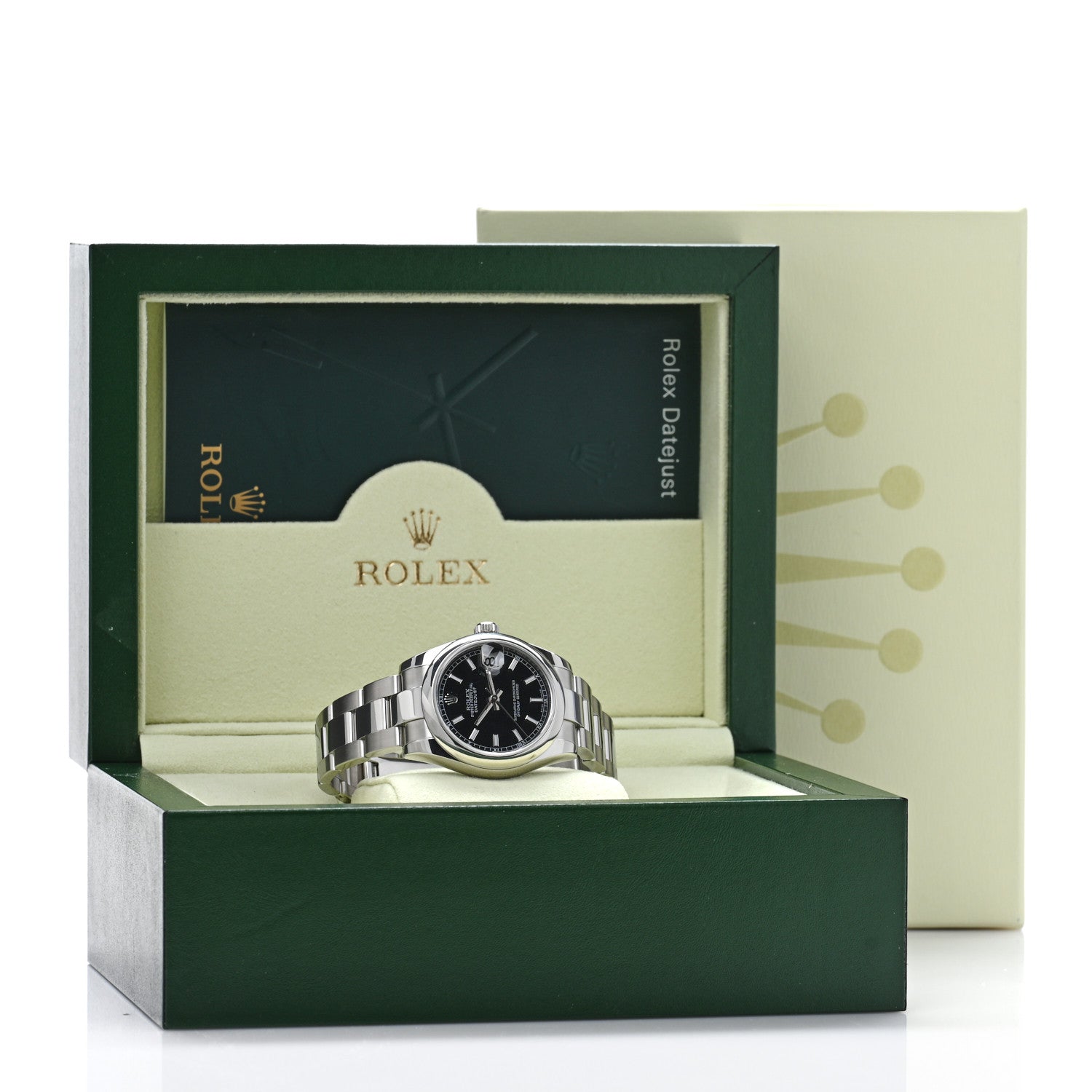 Rolex Stainless Steel 31mm Oyster Perpetual Datejust Watch Black 178240 5 of 5