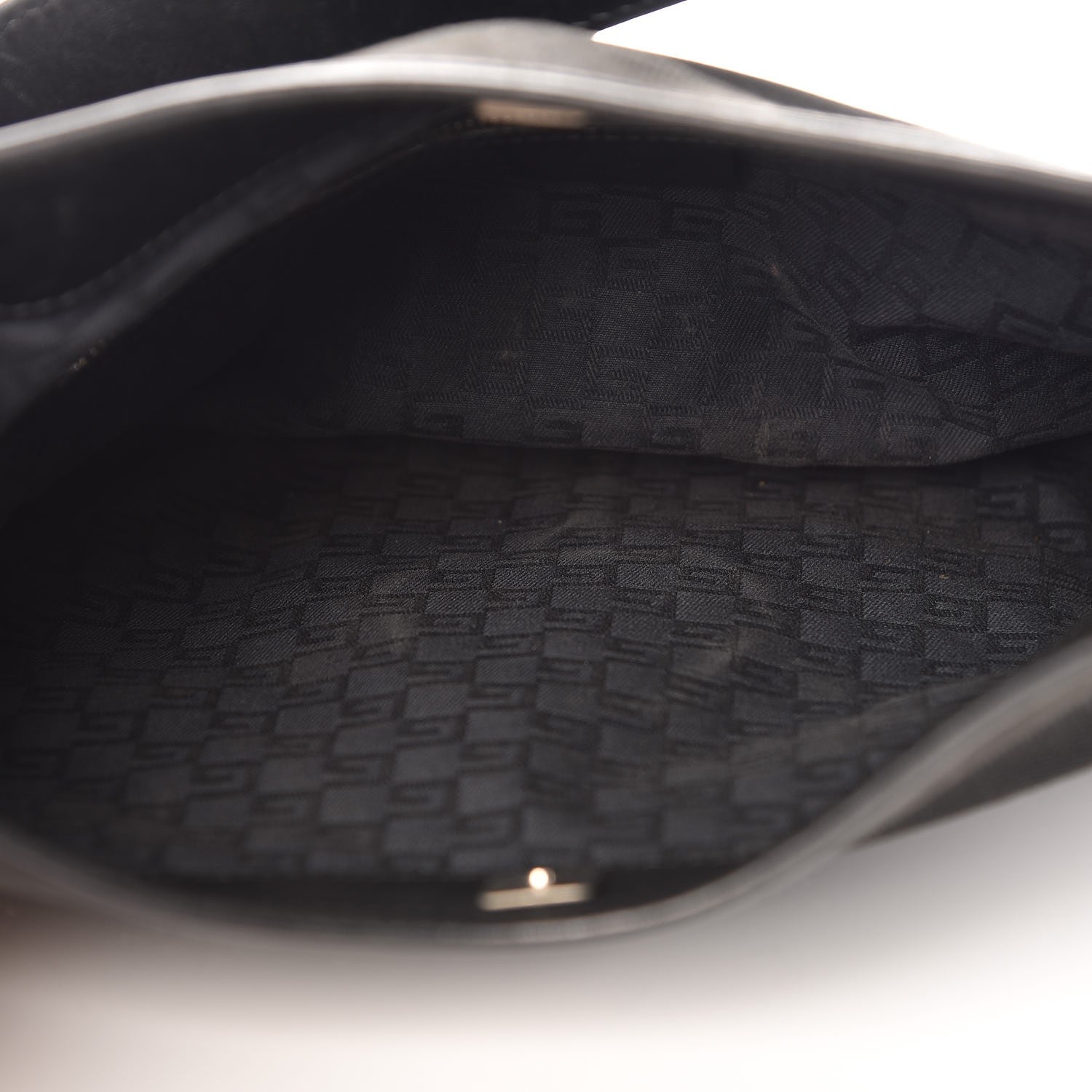 Gucci Canvas GG Reins Shoulder Bag Black 10 of 14