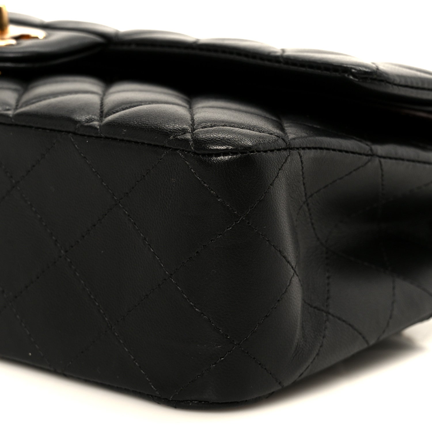 Chanel Lambskin Quilted Medium Double Flap Black 11 of 11