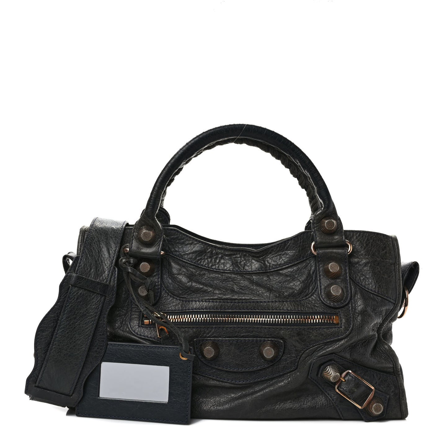 Agneau Giant 21 Rose Gold Hardware City Anthracite