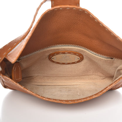 Fendi Calfskin Selleria Baguette Tan 5 of 9