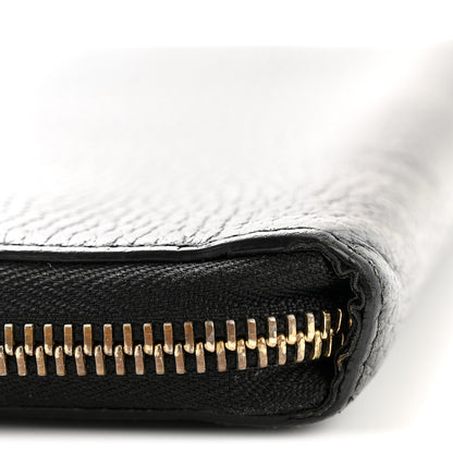 Gucci Dollar Calfskin GG Zip Around Wallet Black 8 of 8