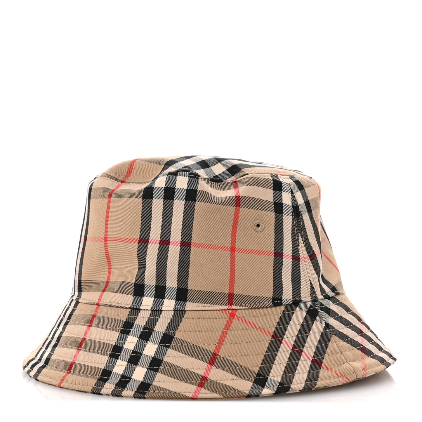 Technical Cotton Vintage Check Bucket Hat M Archive Beige