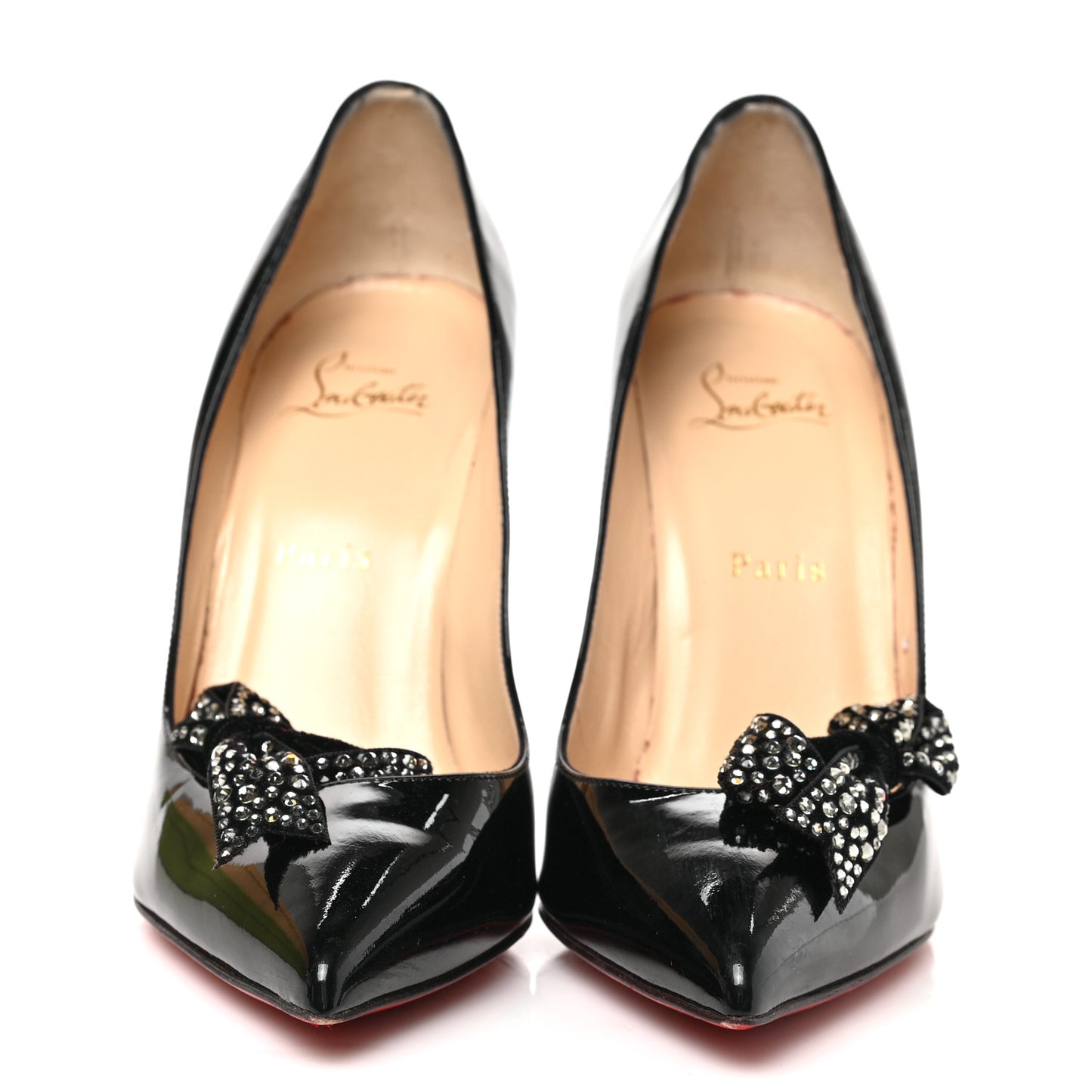 Velvet Madame Menule Bow 100 Pumps 38.5 Black
