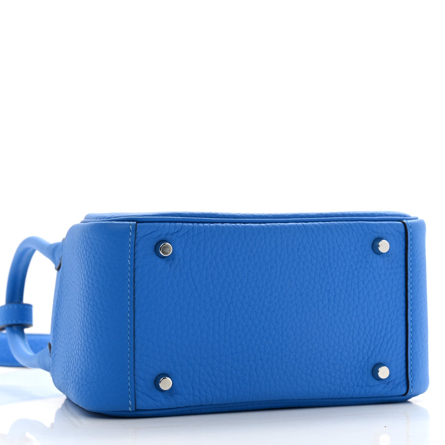 Taurillon Clemence Mini Lindy 20 Bleu Hydra