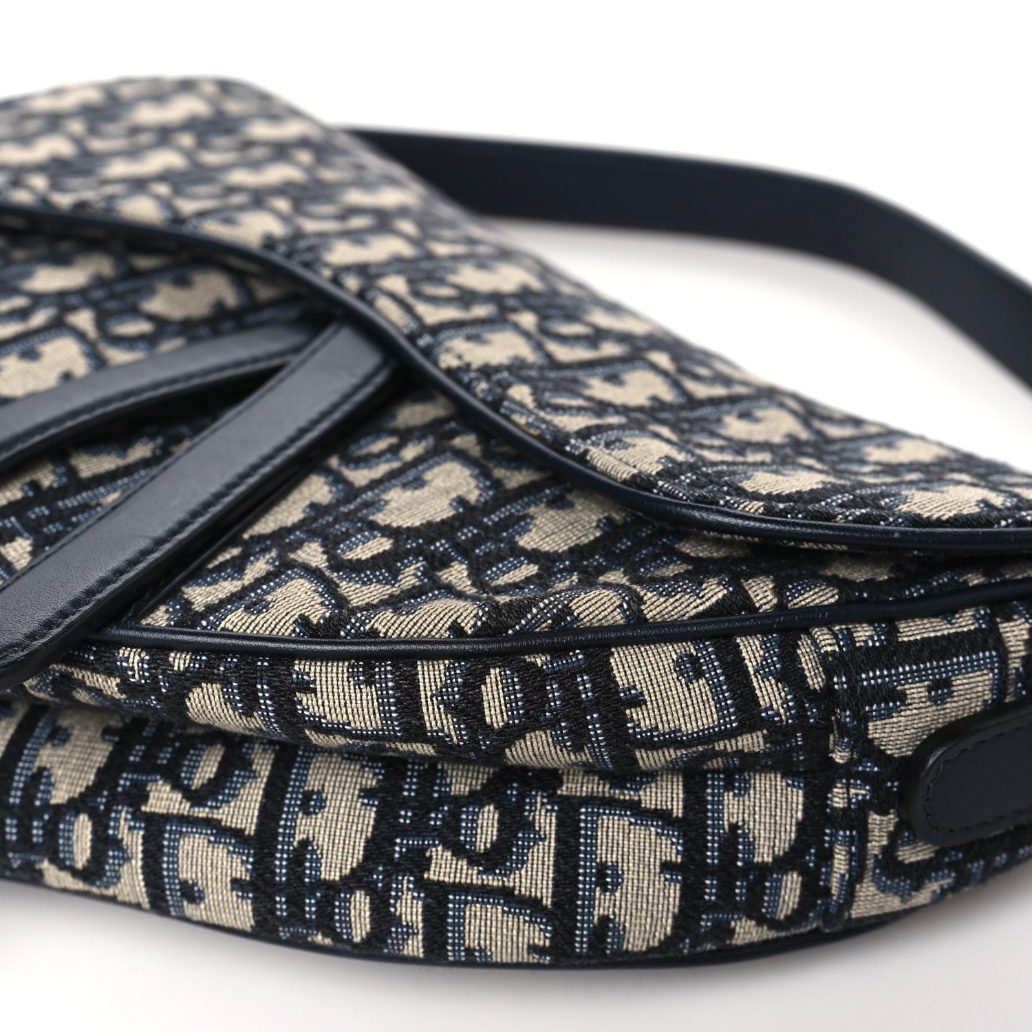 Christian Dior Oblique Saddle Bag Blue 10 of 10