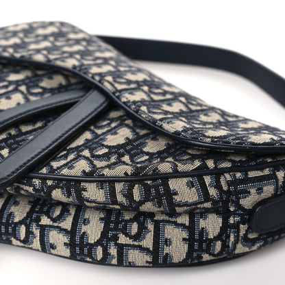 Christian Dior Oblique Saddle Bag Blue 10 of 10