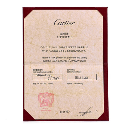 Cartier 18K White Yellow Pink Gold Diamond 3.5mm Vendome Louis Cartier Wedding Band Ring 51 5.75 6 of 6