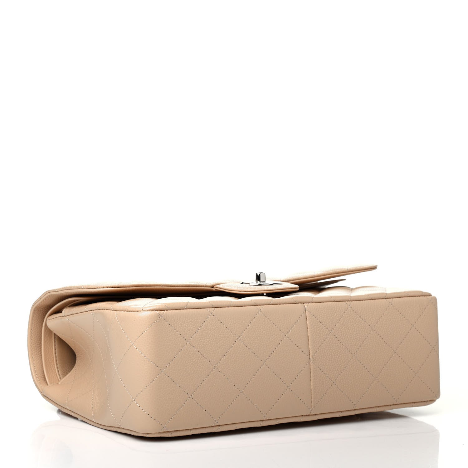 Chanel Caviar Quilted Jumbo Double Flap Beige Clair 3 of 4