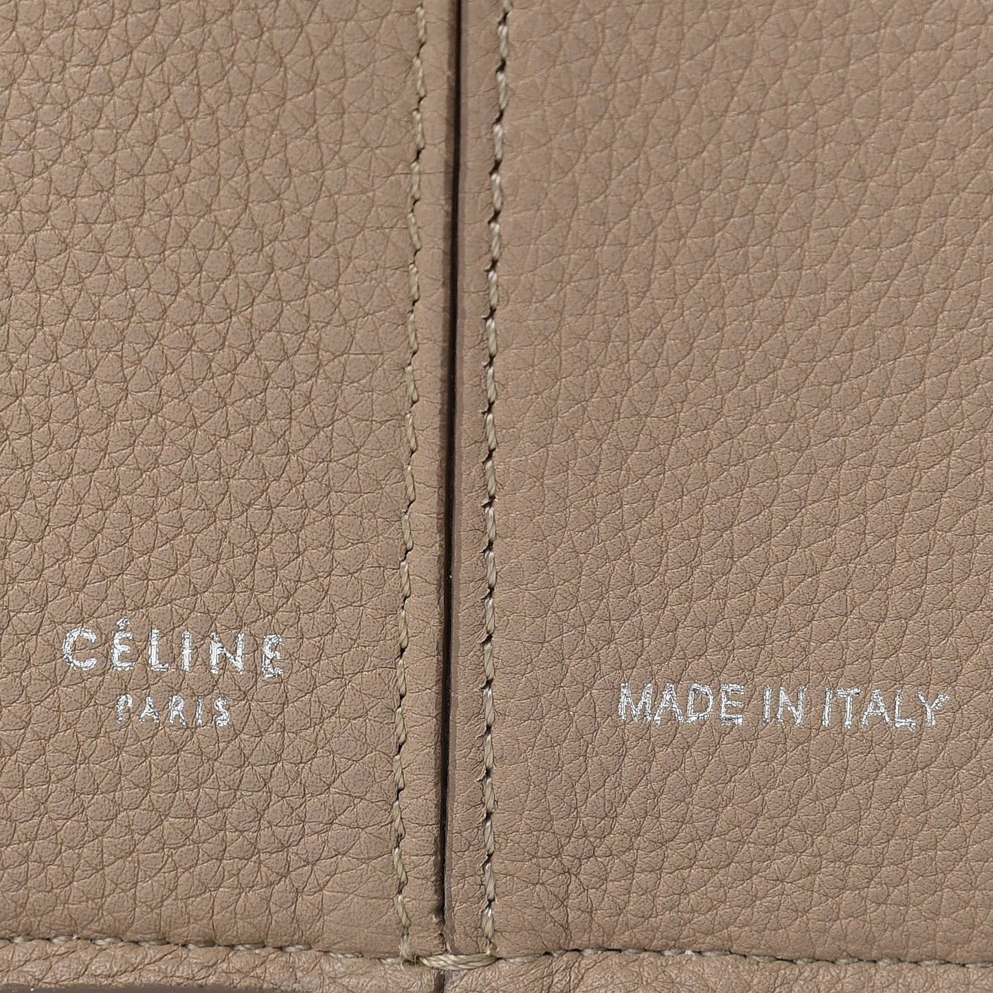 Baby Grained Calfskin Small Tri-Fold Bag Light Taupe