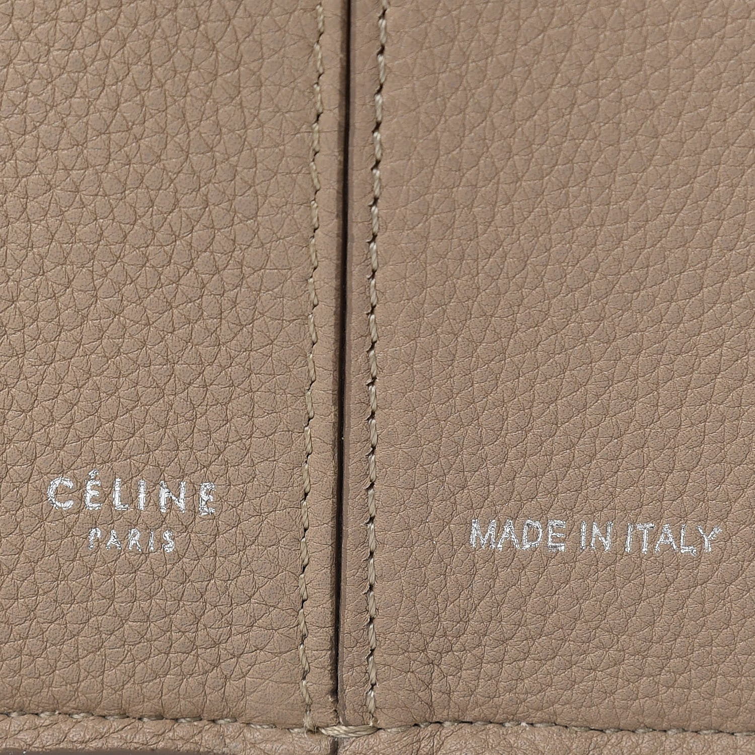 Celine Baby Grained Calfskin Small Tri-Fold Bag Light Taupe 6 of 14