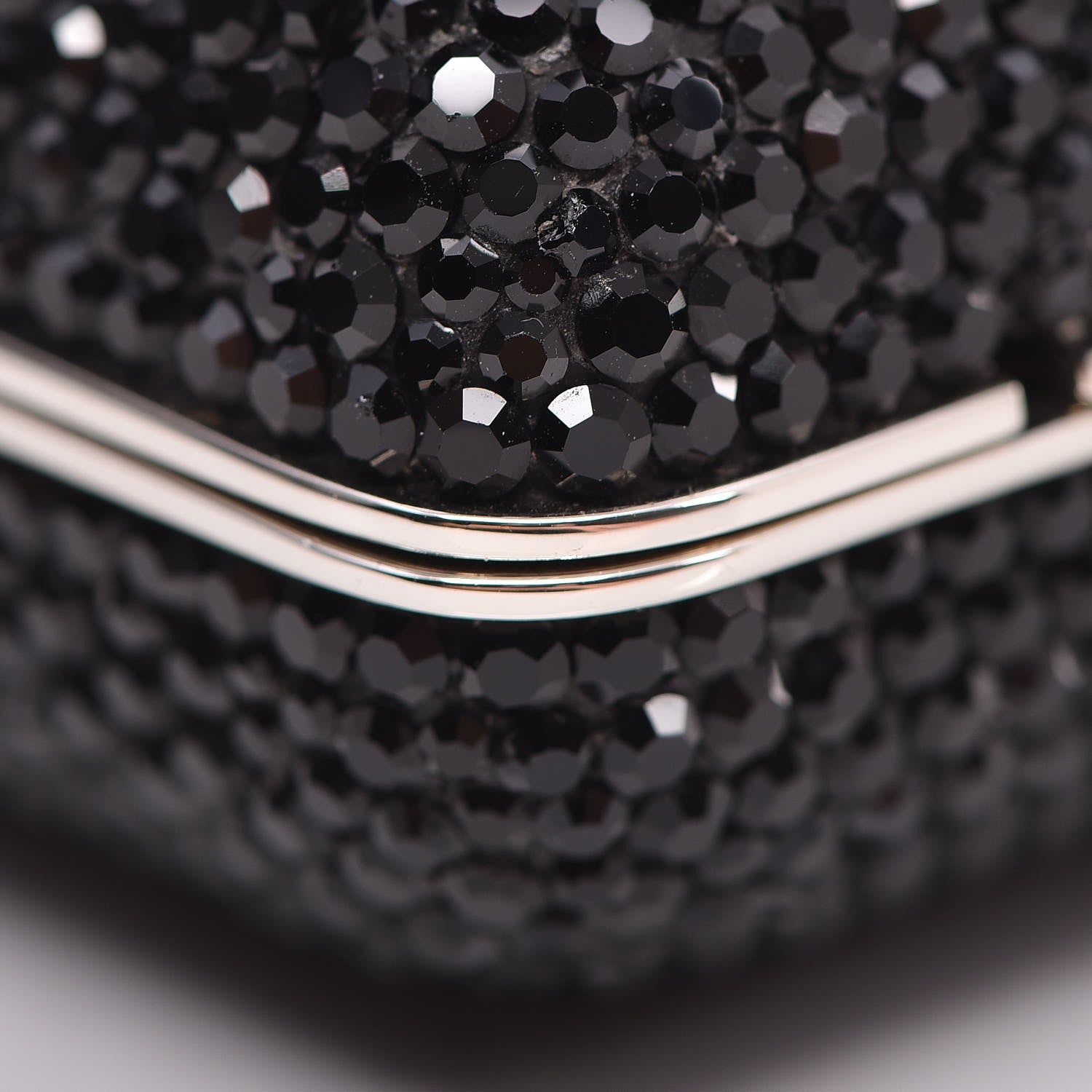 Judith Leiber Swarovski Crystal Minaudiere Clutch Black 9 of 18