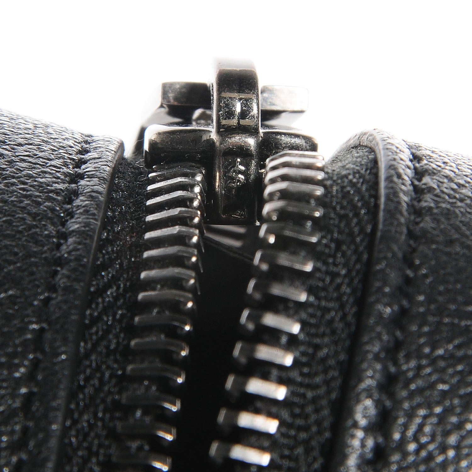 Saint Laurent Sheepskin Matelasse Chevron Large Monogram Shopper Black 8 of 9