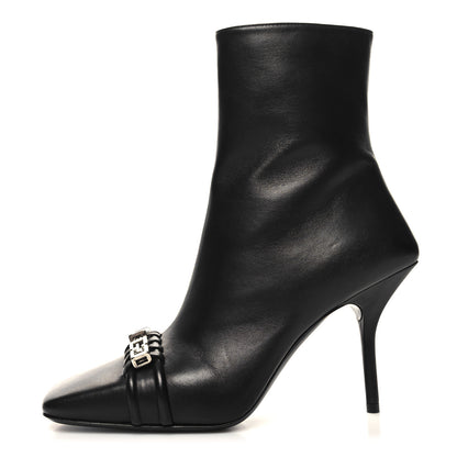 Givenchy Calfskin G Woven Ankle Boots 40 Black 1 of 8