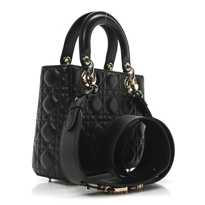 Christian Dior Lambskin Cannage Small My ABCDior Lady Dior Black 3 of 10