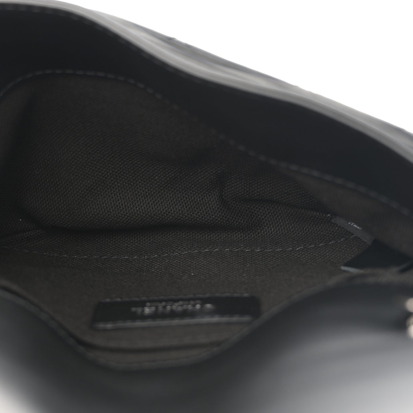 Calfskin Quilted CC Uniform Flap Belt Bag Black