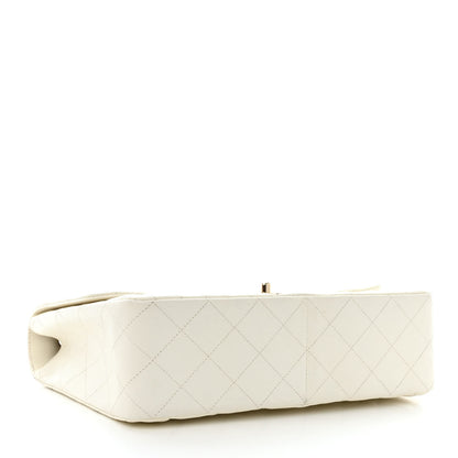 Chanel Caviar Quilted Jumbo Single Flap White 4 of 10