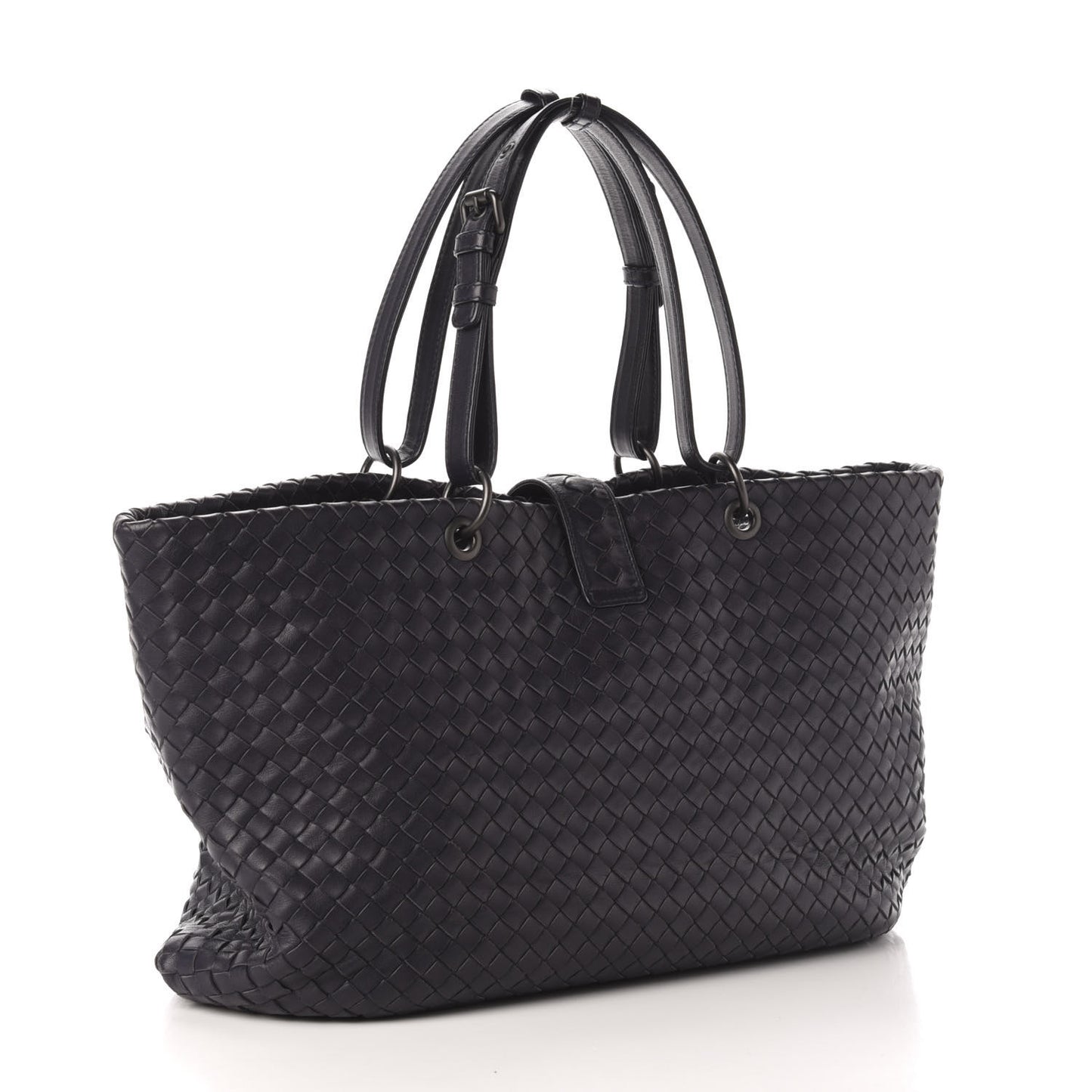 Nappa Intrecciato Large Capri Tote Ink