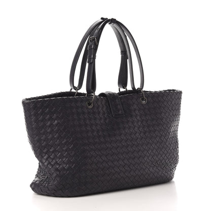 Bottega Veneta Nappa Intrecciato Large Capri Tote Ink 3 of 11