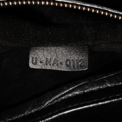 Celine Crocodile Embossed Large Phantom Luggage Black 7 of 7