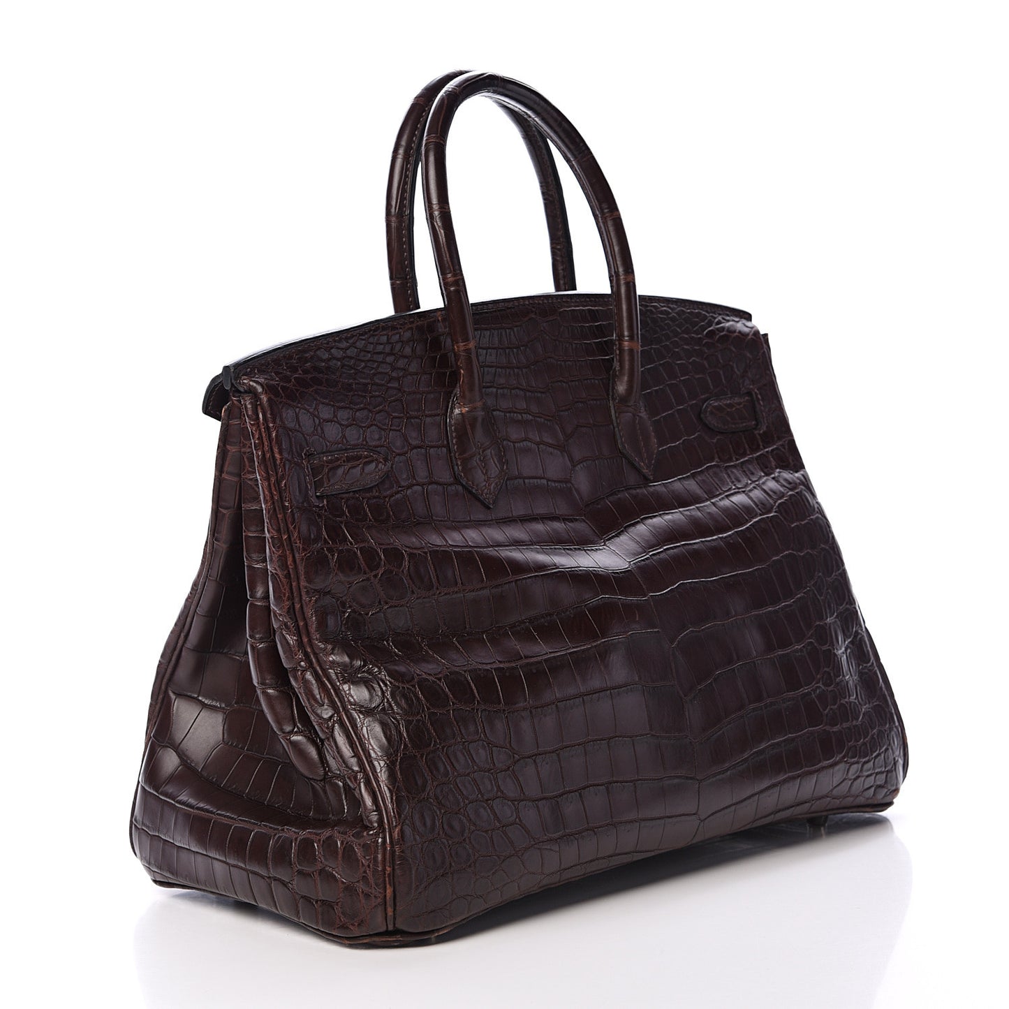 Matte Crocodile Birkin 35 Chocolate