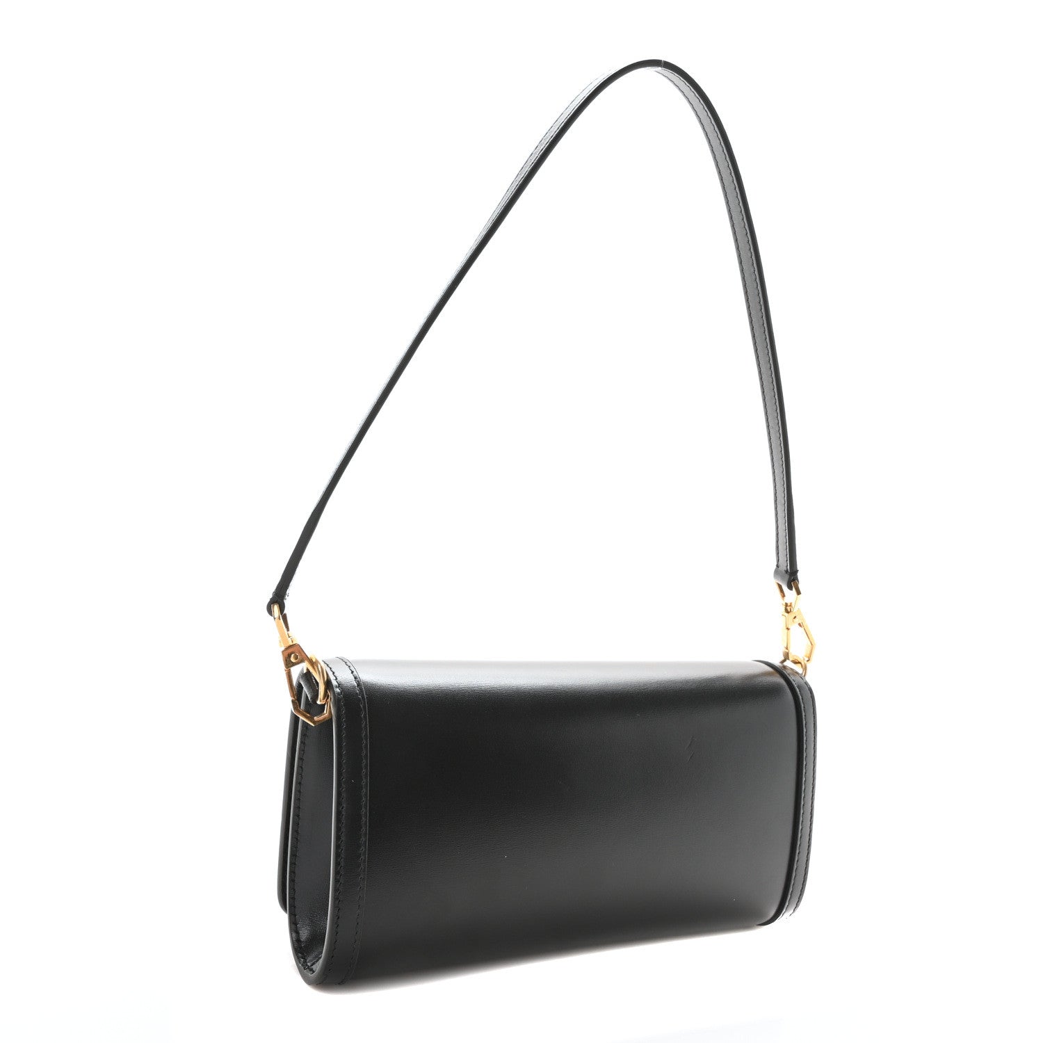 Jimmy Choo Calfskin Diamond Shoulder Bag Black 3 of 9