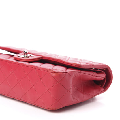 Chanel Lambskin Quilted Medium Double Flap Red 11 of 13