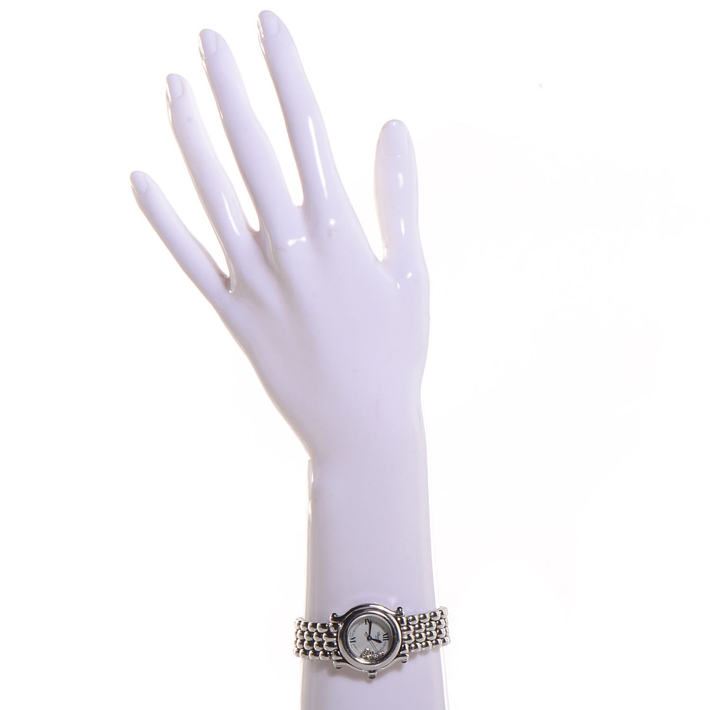 Stainless Steel 5 Diamond 26mm Happy Sport Quartz Watch