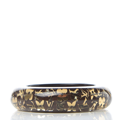Louis Vuitton Resin Swarovski Medium Inclusion Bracelet GM Brown 3 of 4