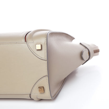 Celine Smooth Calfskin Interstice Micro Luggage Quartz 10 of 12