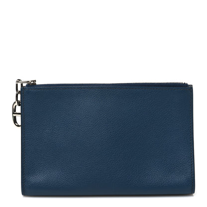 Hermes Evercolor Chaine d'Ancre Zipengo PM Toiletry Pouch Bleu Saphir 1 of 6
