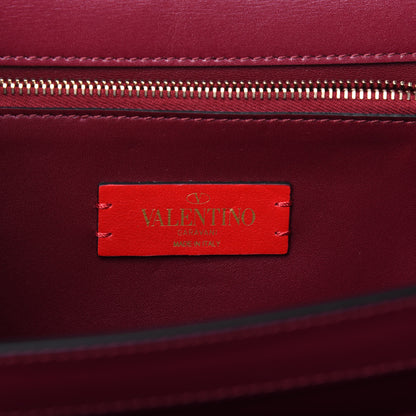 Valentino Garavani Vitello Rockstud Top Handle Shoulder Bag Cerise 11 of 13