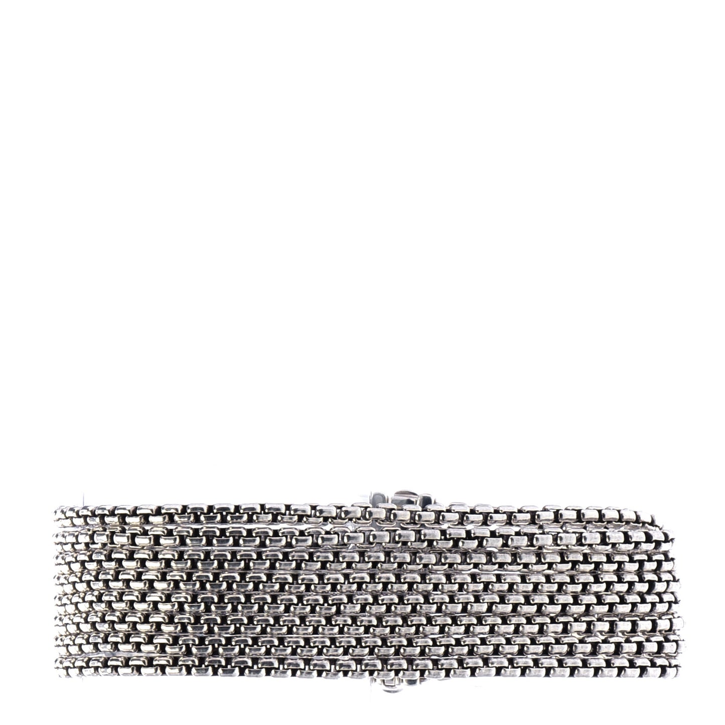 Sterling Silver Multi-Row Box Chain Bracelet