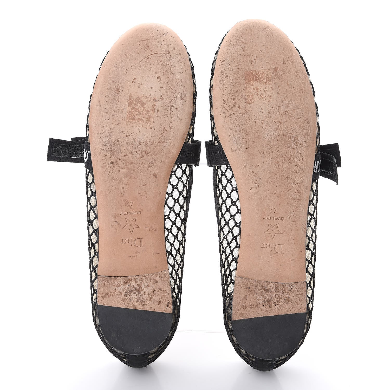 Christian Dior Resille Miss J'Adior Ballet Flat 42 Black 5 of 8