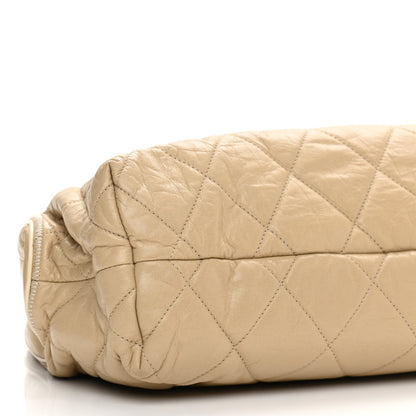 Chanel Lambskin Quilted East West Accordion Flap Beige 8 of 9