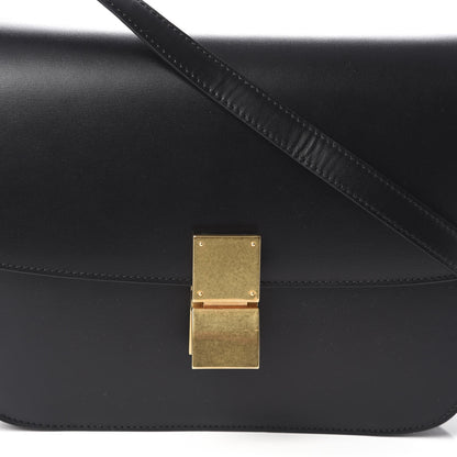 Celine Box Calfskin Medium Classic Box Flap Bag Black 7 of 9