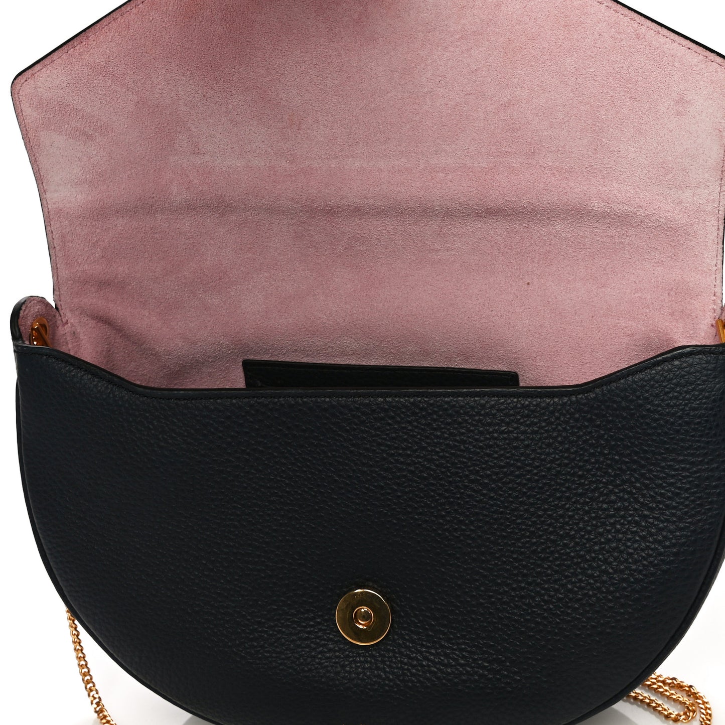 Small Classic Grain Calfskin Brockwell Clutch Bright Blue