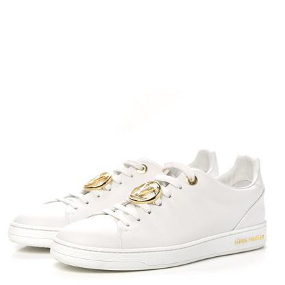Louis Vuitton Calfskin Frontrow Sneakers 37 White 3 of 12