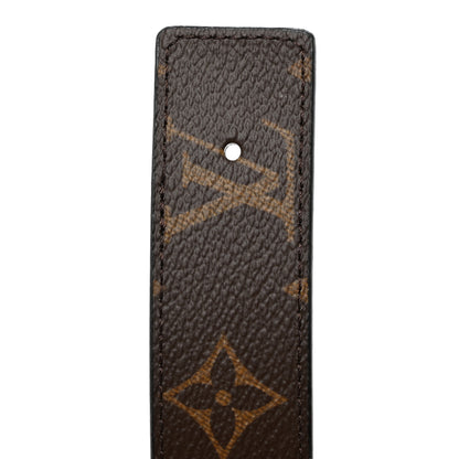 Louis Vuitton Calfskin Monogram 30mm LV Initiales Reversible Belt 95/38 Black 8 of 9