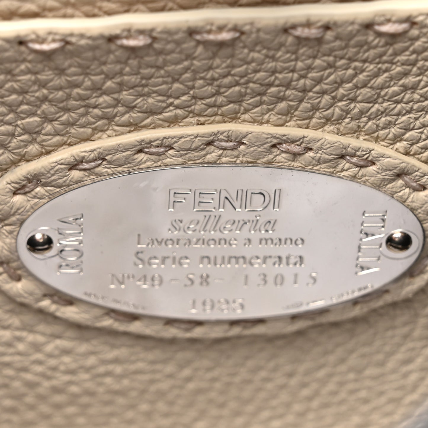 Cuoio Romano Selleria Chamois Small Peekaboo I SEE U Satchel Asfalto Camelia