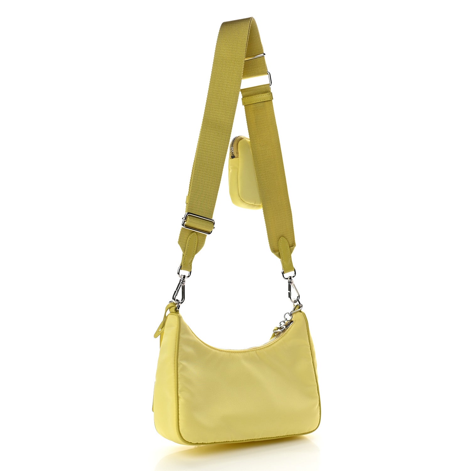Prada Nylon Saffiano Re-Edition 2005 Shoulder Bag Ananas 3 of 10