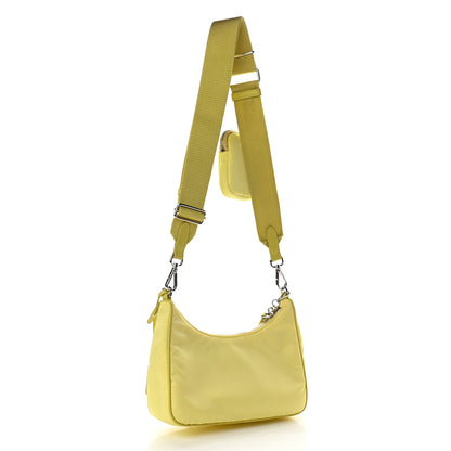 Prada Nylon Saffiano Re-Edition 2005 Shoulder Bag Ananas 3 of 10
