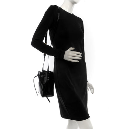 Mansur Gavriel Patent Calfskin Mini Mini Bucket Bag Black 2 of 7