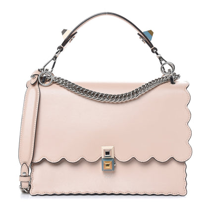 Fendi Vitello Liberty Scalloped Studded Kan I Shoulder Bag Plaster 1 of 9