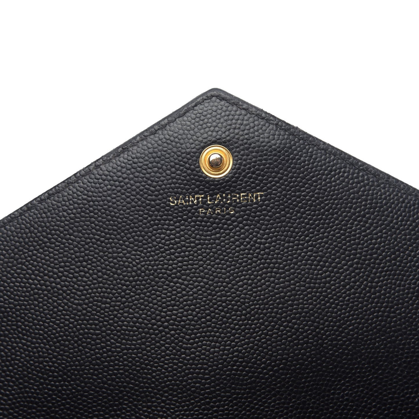 Grain De Poudre Matelasse Chevron Monogram Chain Wallet Black