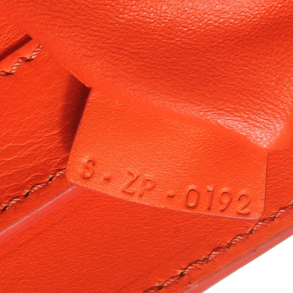 Celine Smooth Calfskin Mini Luggage Bright Orange 8 of 10