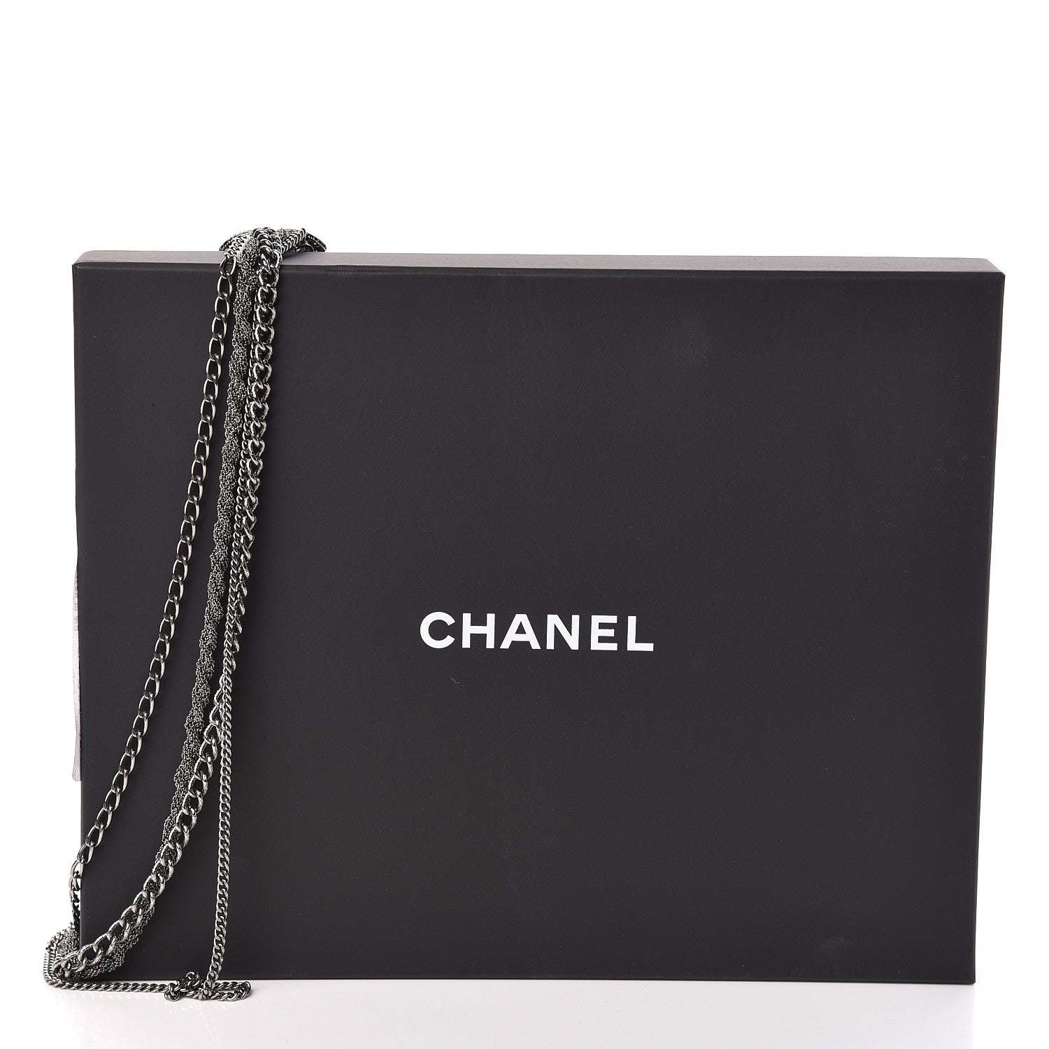 Chanel Ruthenium Pearl CC Long Multistrand Necklace 5 of 5